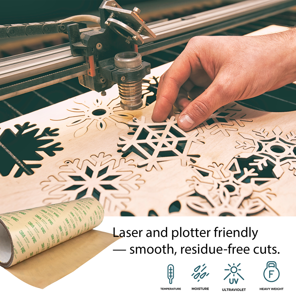 468MP Double Sided Adhesive Transfer Tape Sheet Roll (1, 12 in x 20 yd)